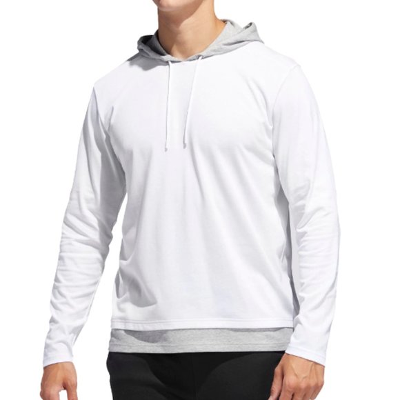 adidas hoodie white mens